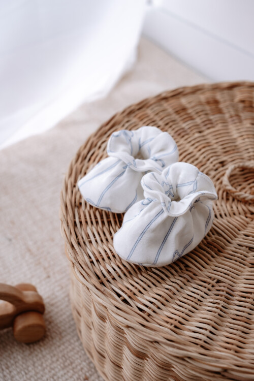 Booties - Ribbon / Blue