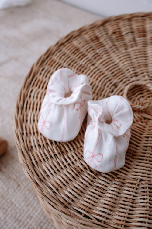 Booties - Ribbon / Pink