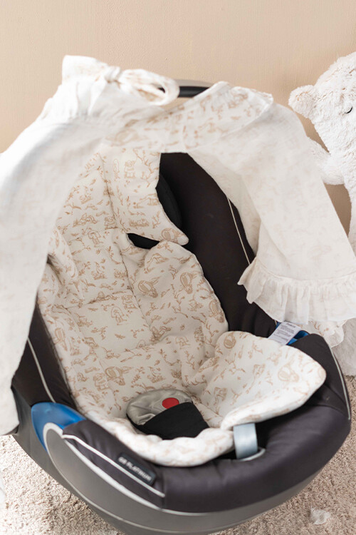 STROLLER CUSHION - TOILE DE JOUY/BEIGE