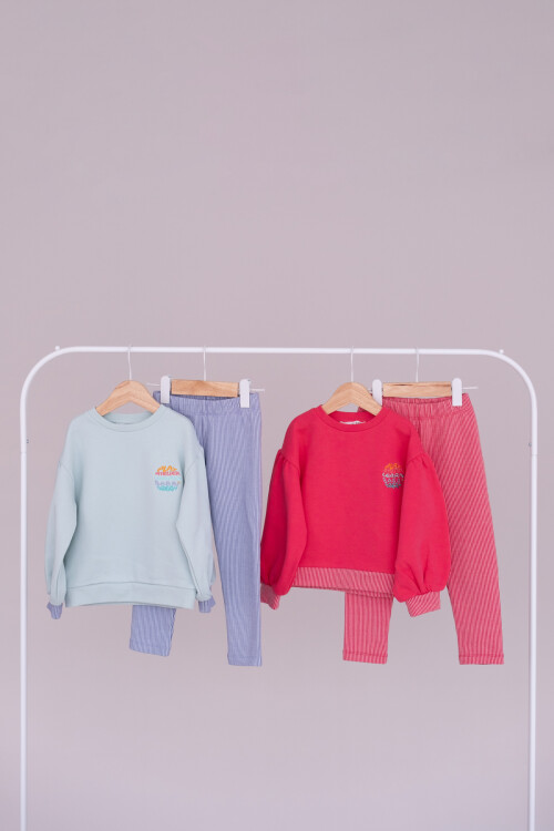 Rita Tracksuit Set - Mint/Lilac