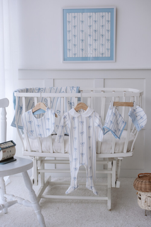 Newborn Set (5 Piece) - Ribbon/Blue