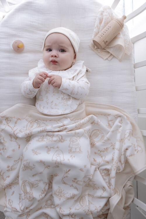 Newborn Set (5 Piece) - Toile De Jouy/Beige