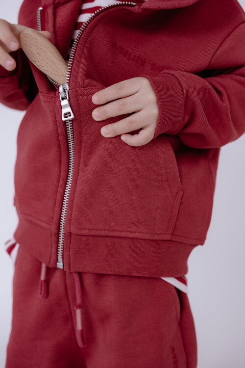Zip Hoodie - Burgundy