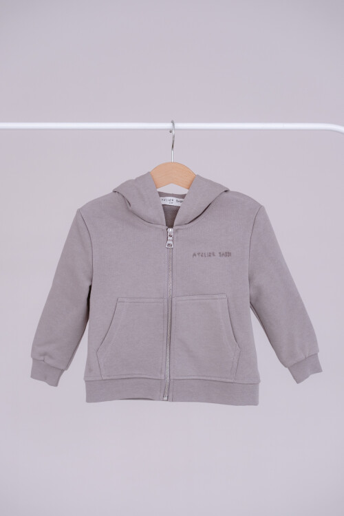 Zip Hoodie - Grey