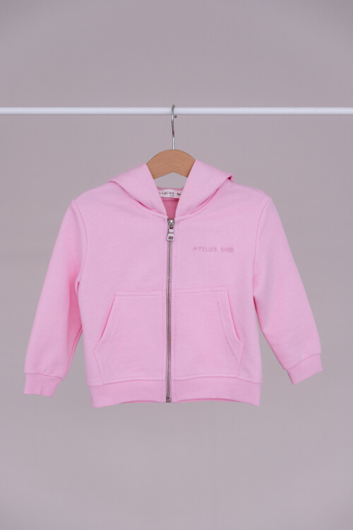 Zip Hoodie - Pink