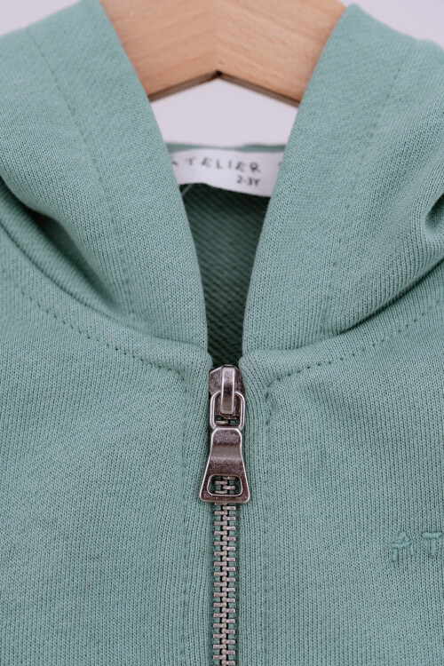 Zip Hoodie - Green
