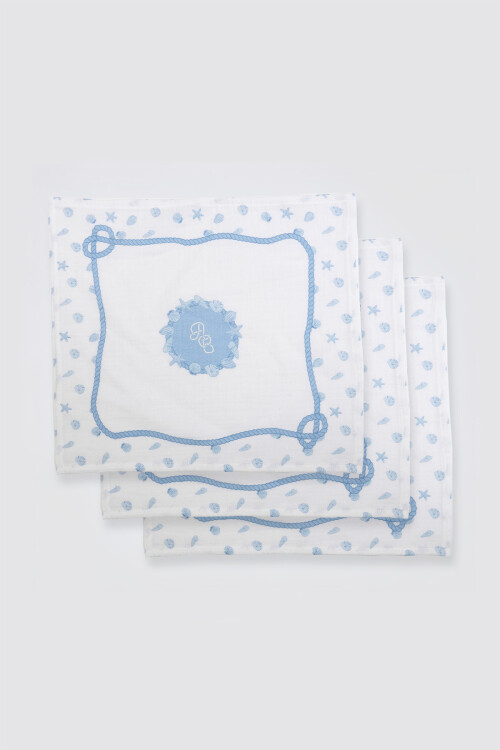 Mouth Cloth Set - 3 Piece / Sea Shells