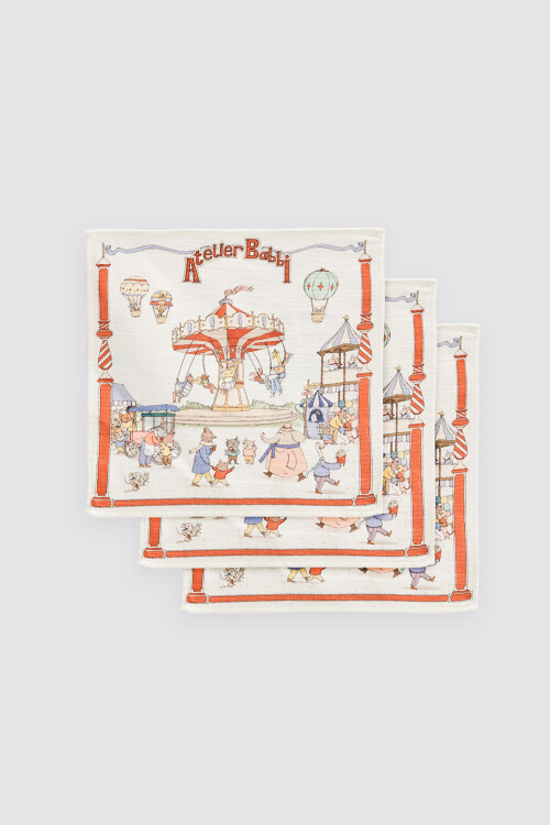 Mouth Cloth Set - 3 Piece / Funfair