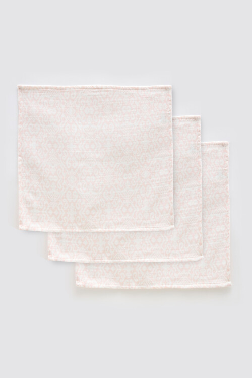 3Lü Ağız Bezi Seti - İkat / Pembe