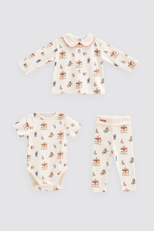 Body & Pants & T-Shirt Set (3-Piece) - Funfair