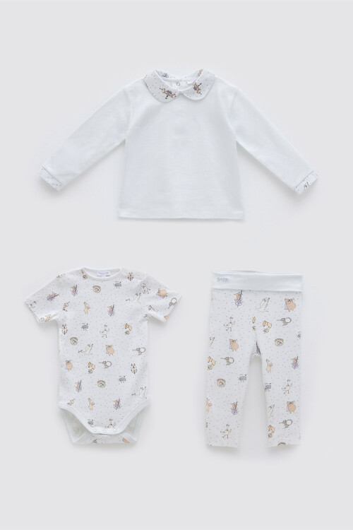 Body & Pants & T-Shirt Set (3-Piece) - Theatre / Blue