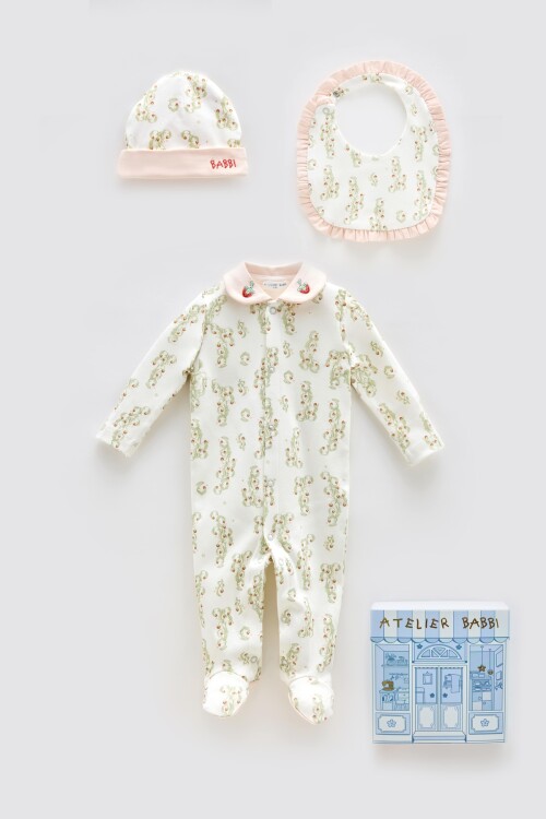 Newborn Set ( 3-Piece) - Strawberry