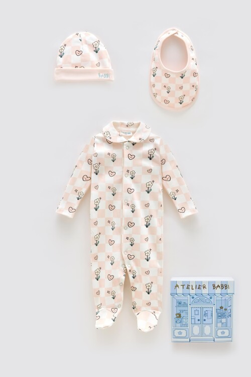 NEWBORN SET (3-PIECE) - CHECKERED