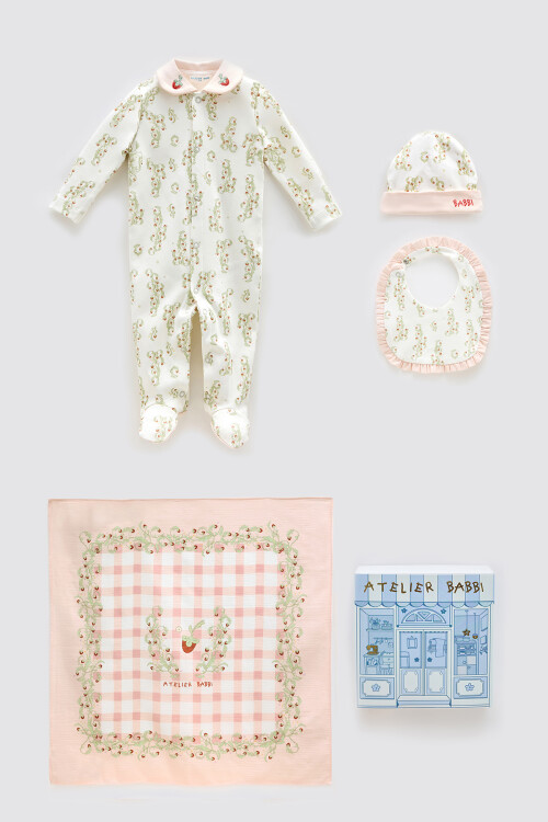 NEWBORN SET (4-PIECE) - STRAWBERRY