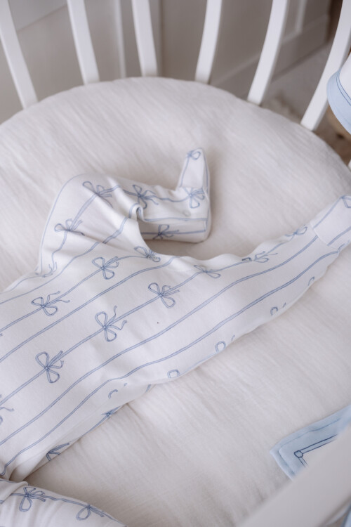 NEWBORN SET (4-PIECE) - RIBBON/BLUE