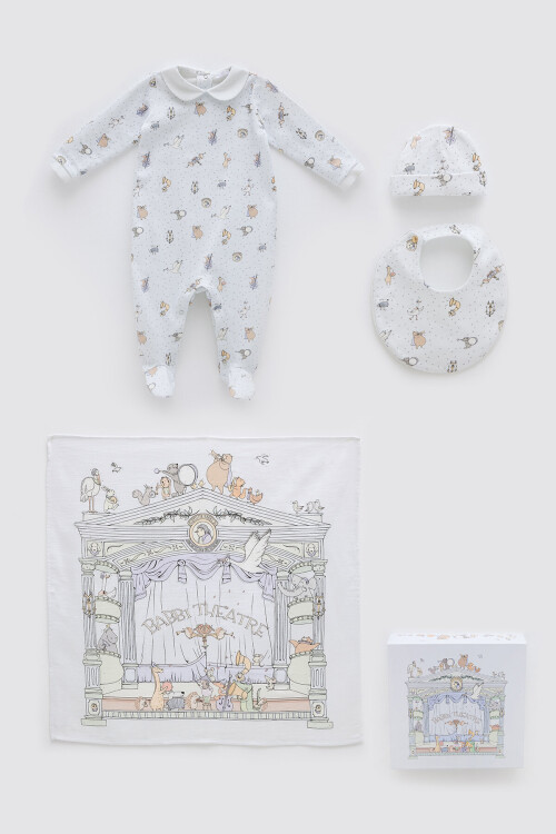 NEWBORN SET (4-PIECE) - THEATRE / BLUE