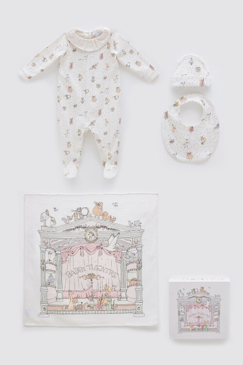 NEWBORN SET (4-PIECE) - THEATRE / PINK