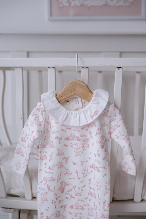 NEWBORN SET (4-PIECE) - TOILE DE JOUY/PINK