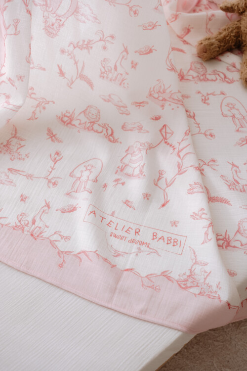 NEWBORN SET (4-PIECE) - TOILE DE JOUY/PINK
