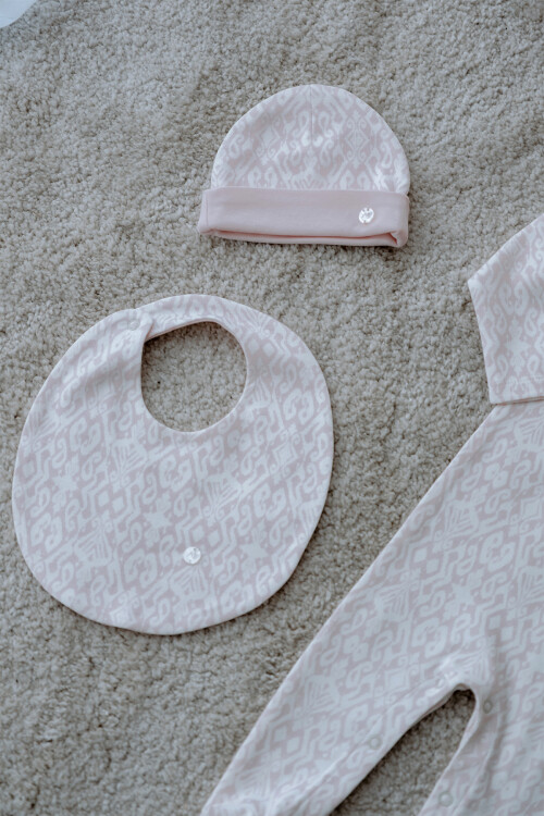 Newborn Set (5 Piece) - Ikat / Pink