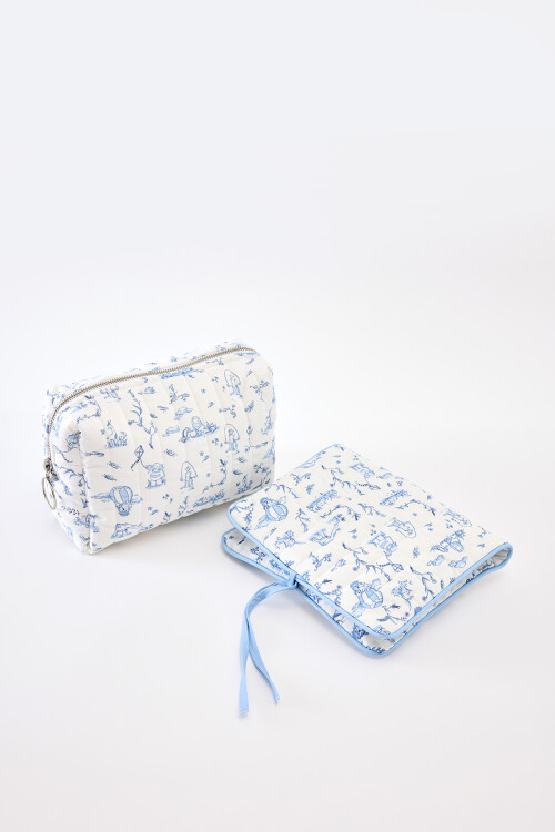 Care Gift Set - Toile De Jouy / Blue