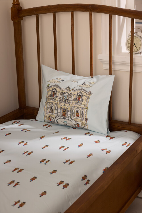 BEBEK/ÇOCUK ÇARŞAF SETİ - KURŞUN ASKER