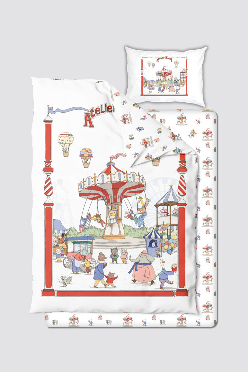 BABY/CHILD DUVET COVER SET - FUNFAIR