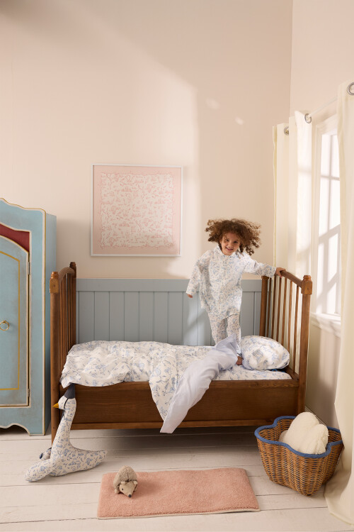 BEBEK/ÇOCUK NEVRESİM TAKIMI - TOILE DE JOUY / MAVİ