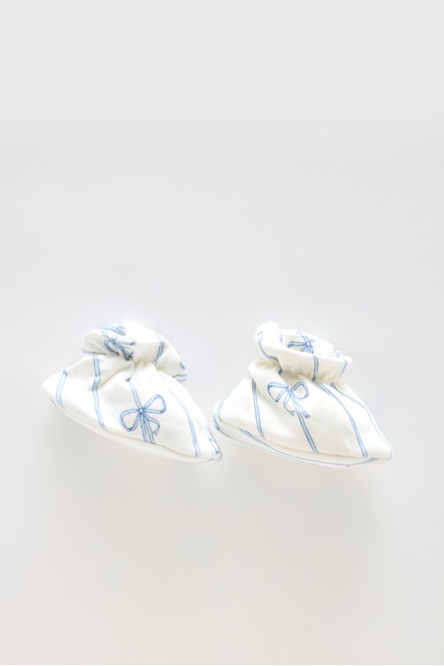 Booties - Ribbon / Blue
