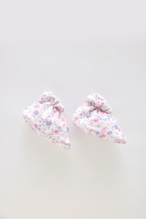BOOTIES - TINY FLOWERS/PINK