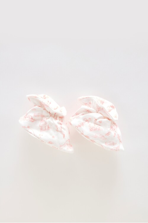 Booties - Toile De Jouy /Pink
