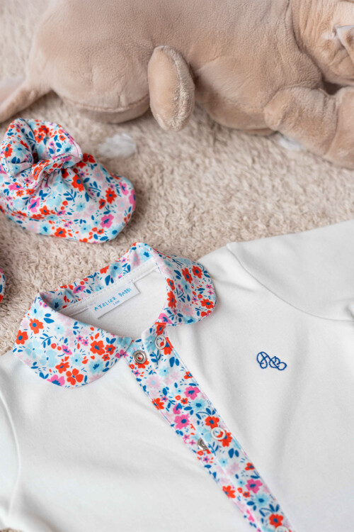 JUMPSUIT - TINY FLOWERS/RED