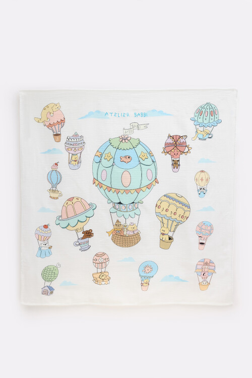 Çift Katlı Müslin Bebek Örtüsü - Kapadokya