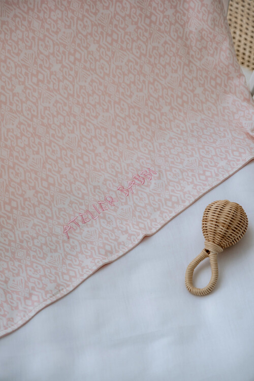 Double Sided Blanket - Ikat / Pink