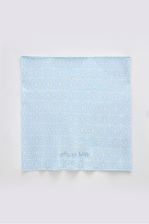 Double Sided Blanket - Ikat / Blue