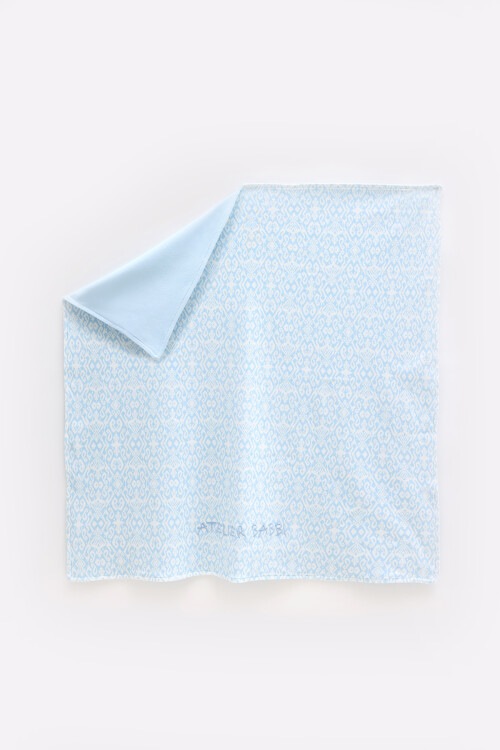 Double Sided Blanket - Ikat / Blue