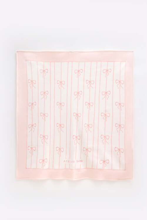 Double Sided Blanket - Ribbon / Pink