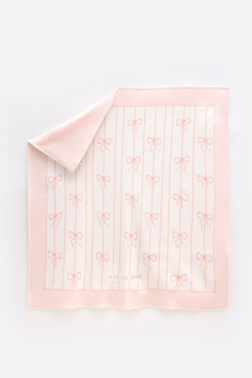 Double Sided Blanket - Ribbon / Pink