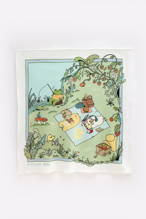 Çift Taraflı Bebek Battaniyesi - Piknik