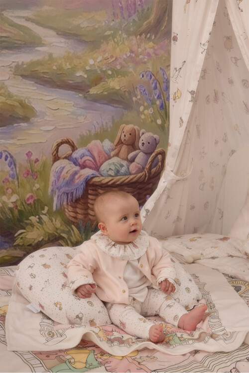 Double Side Baby Cardigan - Theatre / Pink