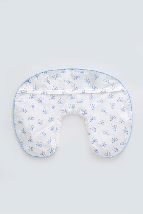 NURSING PILLOW - RIBBON/BLUE