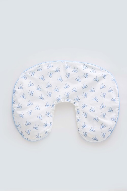 NURSING PILLOW - RIBBON/BLUE