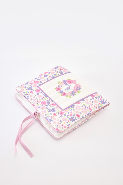 WET WIPES & DIAPER BAG - TINY FLOWERS/PINK