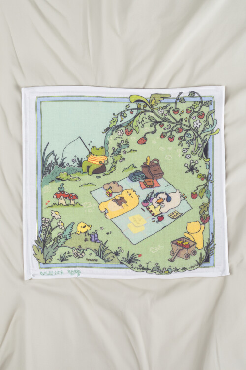 Müslin Bebek Örtüsü Ve 3’Lü Ağız Bezi Seti - Piknik