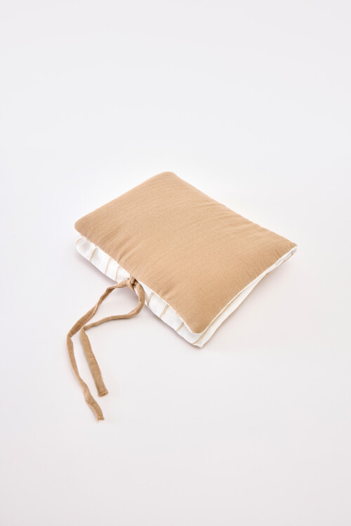 Wet Wipes & Diaper Bag - Ribbon / Beige