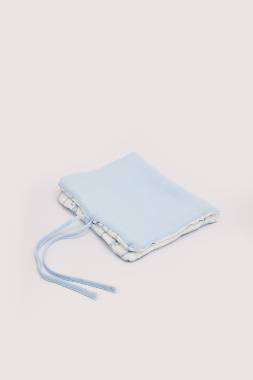 Wet Wipes & Diaper Bag - Ribbon / Blue