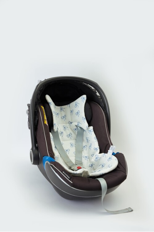 STROLLER CUSHION - RIBBON/BLUE