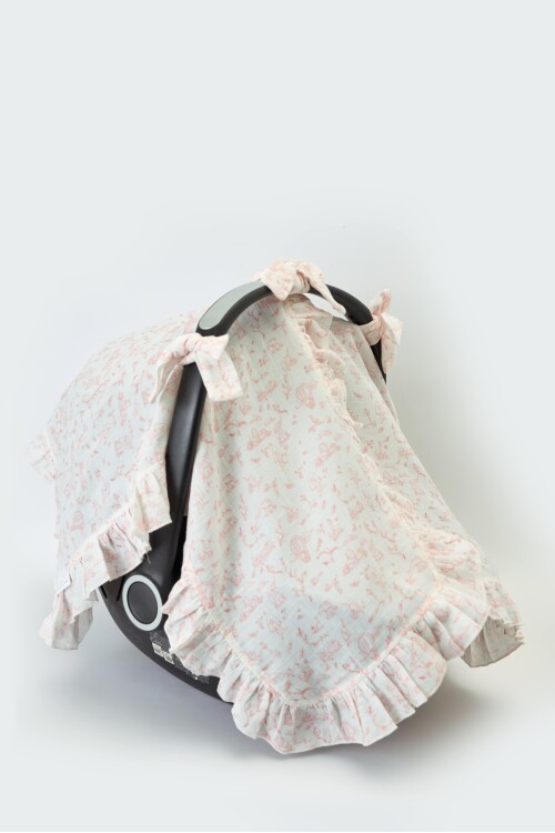STROLLER BLANKET - TOILE DE JOUY/PINK