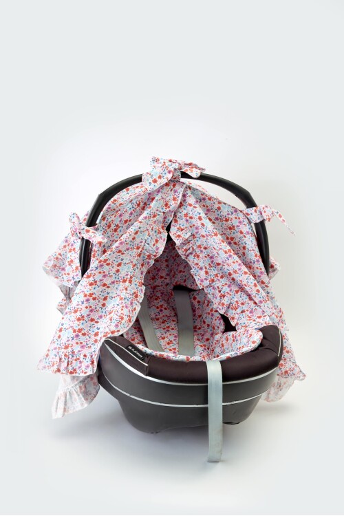 Stroller Set - Tiny Flowers / Red