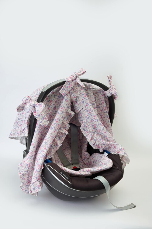 Stroller Set - Tiny Flowers / Pink
